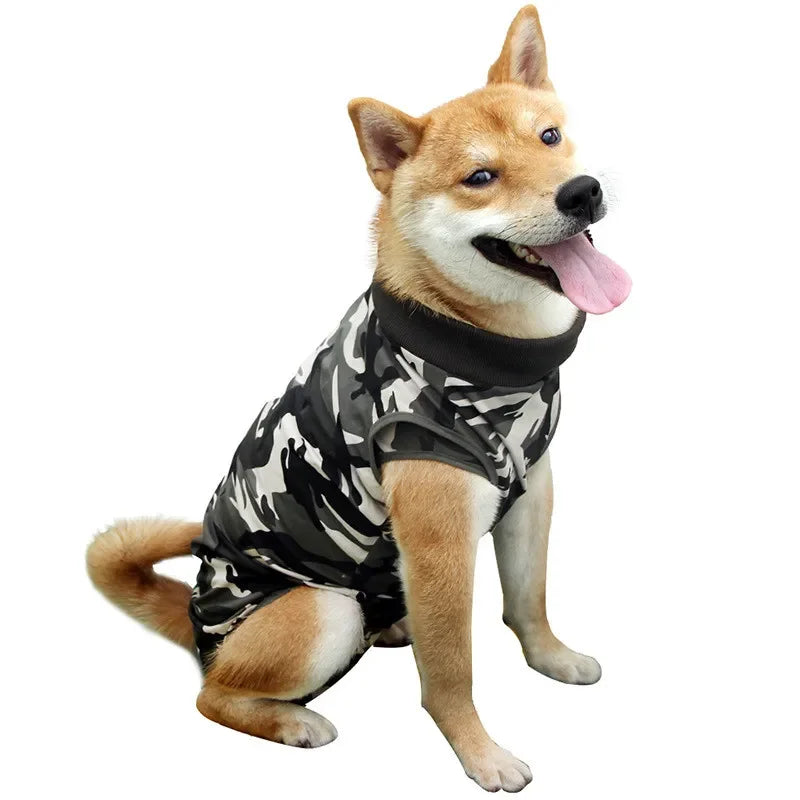 Breathable Pet Sterilization Suit Dog Surgery Recovery Clothes for Small Large Dogs Anti-Licking Puppy Cats Vest Bulldog Costume