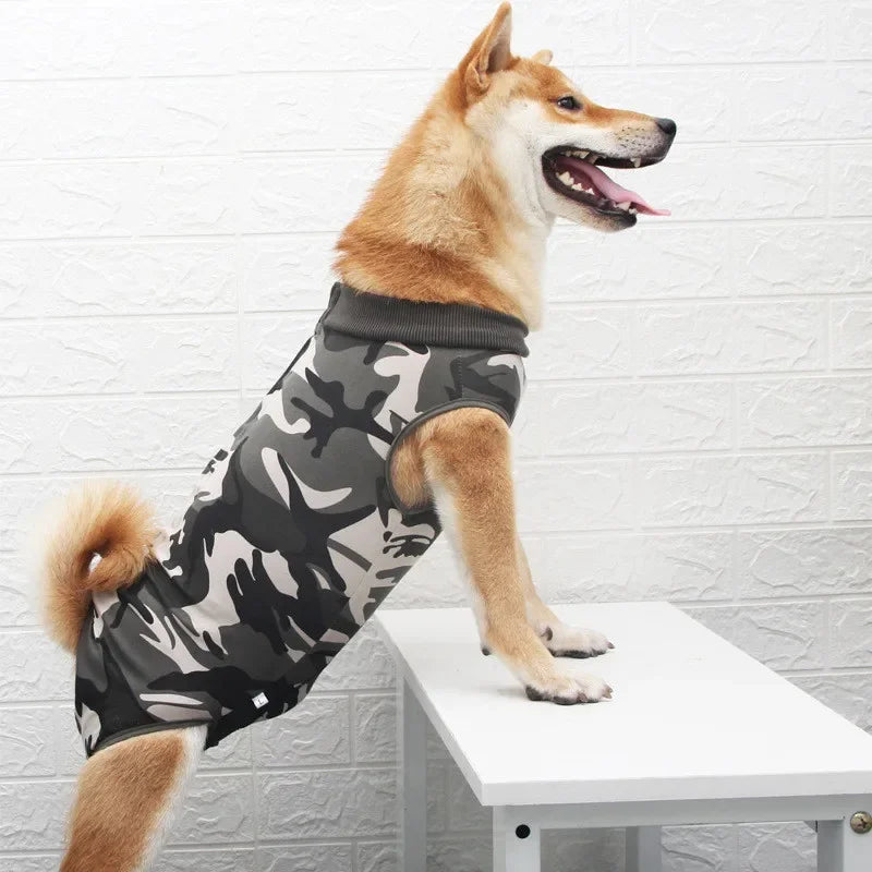 Breathable Pet Sterilization Suit Dog Surgery Recovery Clothes for Small Large Dogs Anti-Licking Puppy Cats Vest Bulldog Costume